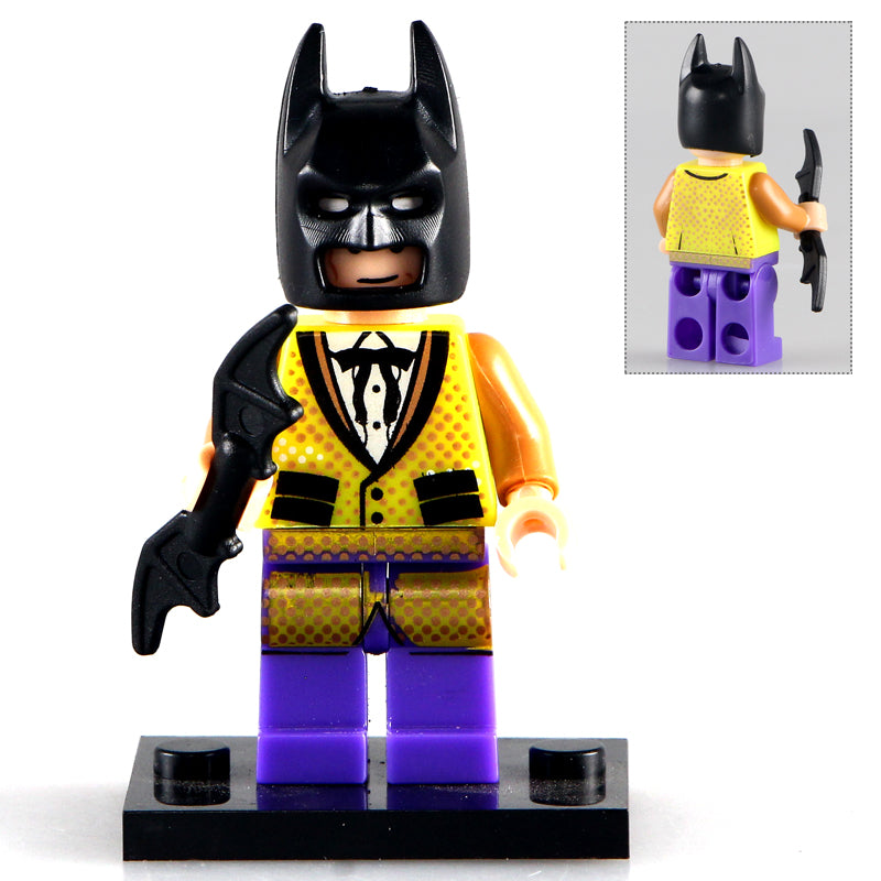 Batman Yellow Suit Custom DC Comics Superhero Minifigure
