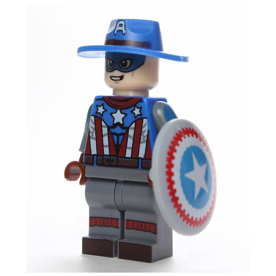 Captain America Wild West Custom Marvel Superhero Minifigure