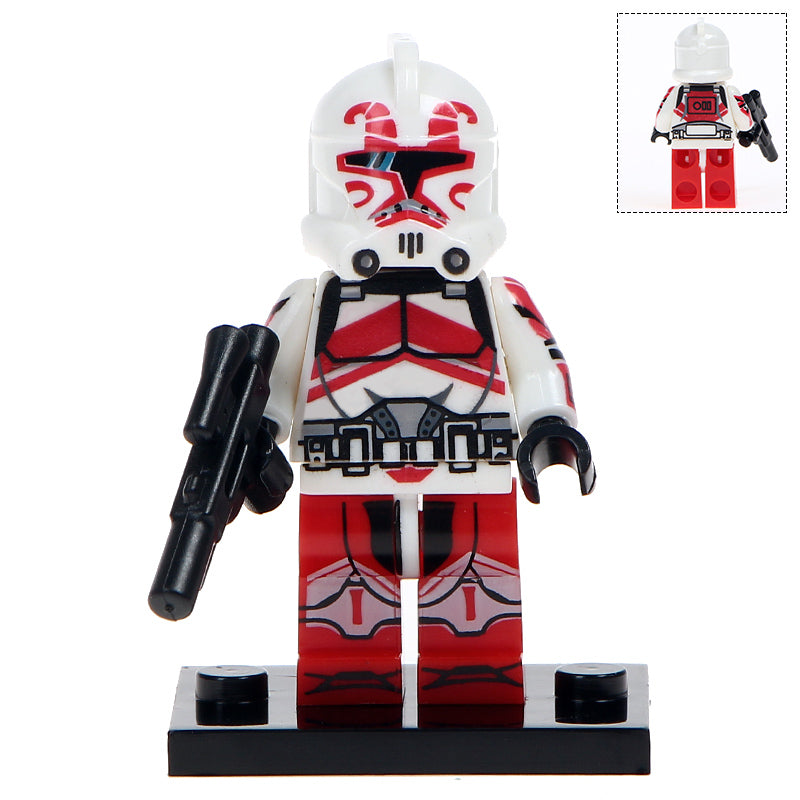Clone Trooper with Red Detail custom Star Wars Minifigure