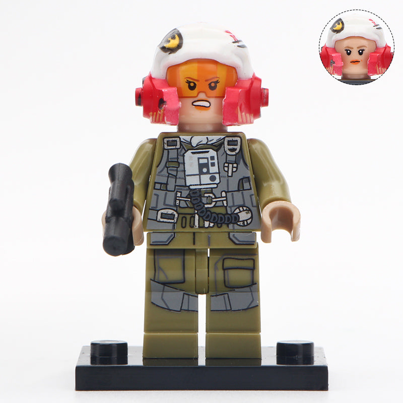 Female Rebel Pilot Custom Star Wars Minifigure