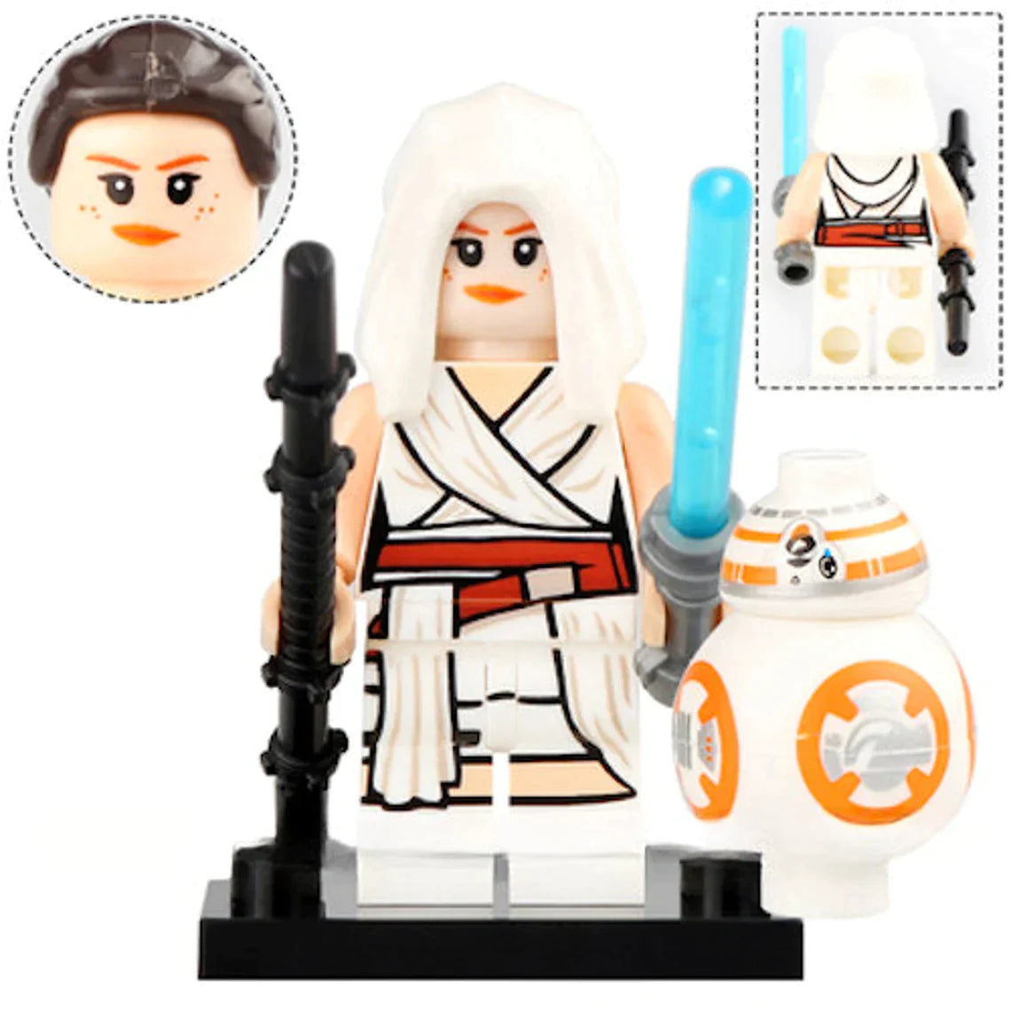 Rey with BB-8 custom Star Wars Minifigure