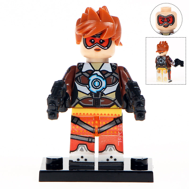 Tracer Lena Oxton from Overwatch Custom Minifigure